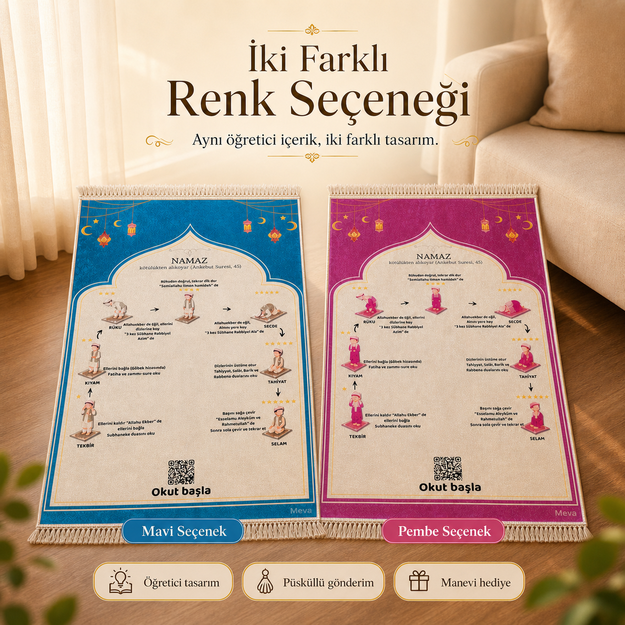 Sesli Namaz Öğretici Seccade