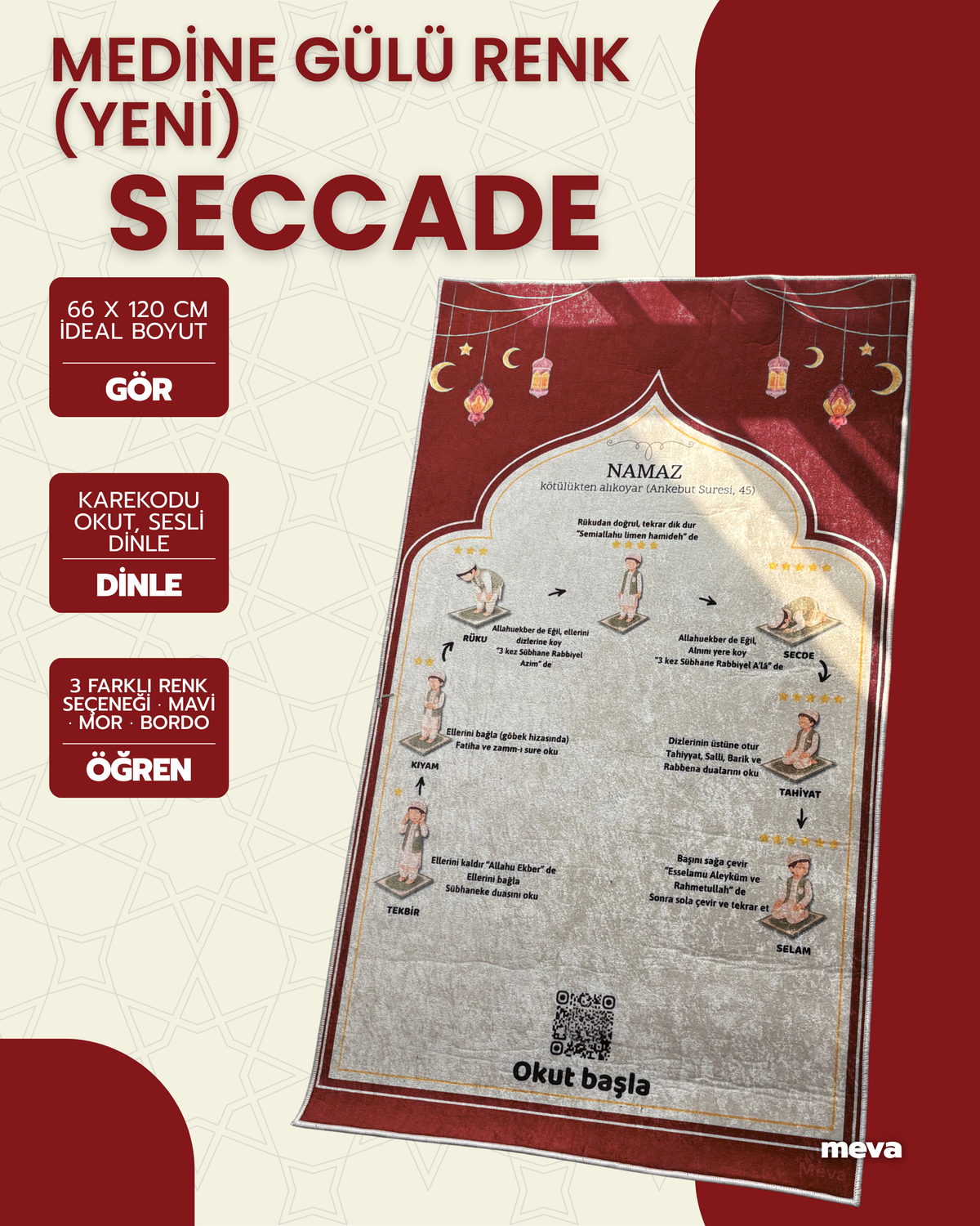 Sesli Namaz Öğretici Seccade