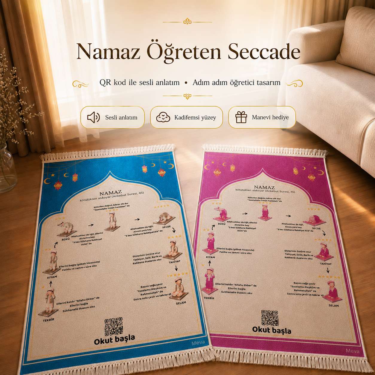 Sesli Namaz Öğretici Seccade